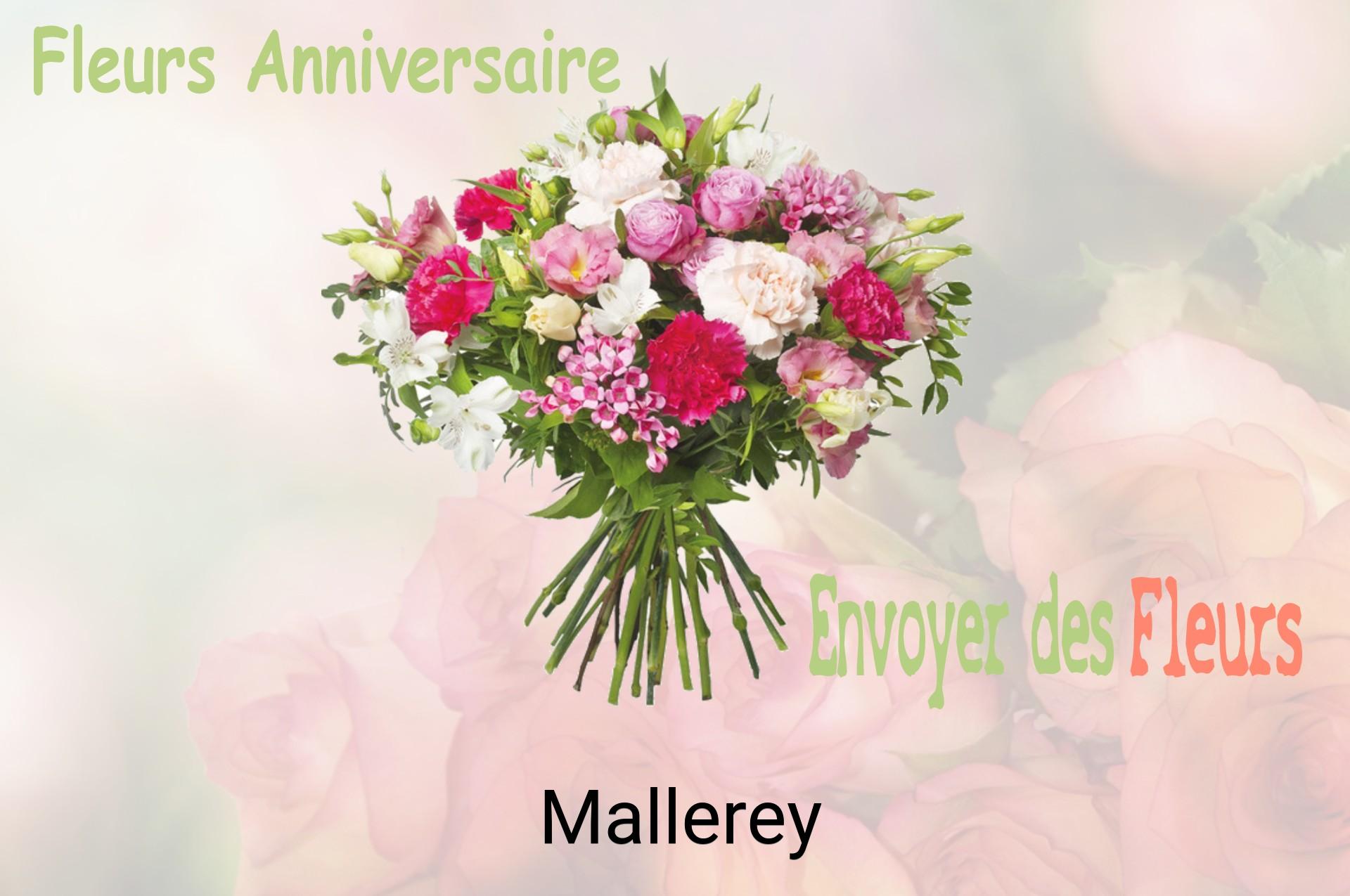 Bouquet de fleurs d’anniversaire livré à Mallerey